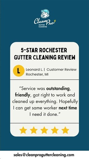 Gutter Cleaning With Debris Cleanup in Rochester MI - 5-Star Review