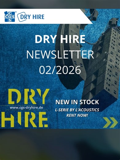 The Sound. The Shape. The Future. Die L-Serie von L-Acoustics ist jetzt bei CGS Dry Hire verfügbar. Ein Meilenstein in Performance, Effizienz und Konsistenz – kompakt im Footprint, schnell im Aufbau, nachhaltig im Transport. Bereit für die größten Produktionen und höchsten Ansprüche. Jetzt im CGS Mietpark: L2 L2D LA-RAK III LA7.16. #CGSdryhire #lacoustics
