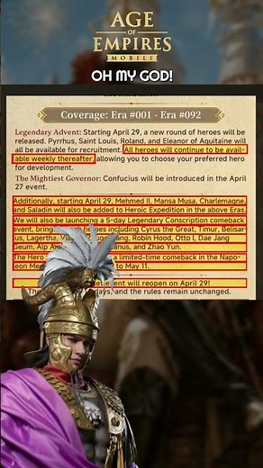 S7 Heroes Are INSANE! Napoleon Returns + Hero Comeback Event | AoE Mobile #ageofempiresmobile