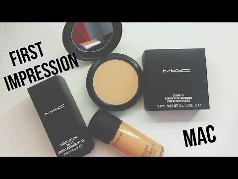 MAC Studio Fix Fluid & MAC Studio Fix Powder Plus Foundation- First Impression Review + Demo