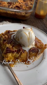 1.6K views | Quick and easy pumpkin dump cake takes a yellow cake mix to an entirely new level. A dash or two of pumpkin pie spice adds plenty of warmth and the pumpkin puree adds moisture for a perfectly cozy dessert this fall!  #pumpkindumpcake #PumpkinSeason #dumpcake #falldesserts #easydesserts  https://amandascookin.com/pumpkin-dump-cake/ | Things I Love | Facebook