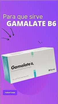 Gamalate b6 what it's used for 💊
