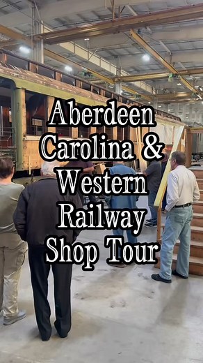 48K views · 442 reactions | Step behind the scenes at the Aberdeen Carolina & Western Railway for an unforgettable shop tour! See where the magic happens with historic engines, expert craftsmen, and railroading heritage up close. Details and tickets: www.acwr.com/entertainment | Pinehurst, Southern Pines, Aberdeen Area CVB | Facebook