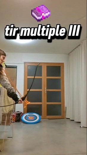 tir multiple dans la vrai vie #minecraft #enchantement #irl #jeuxvidéo