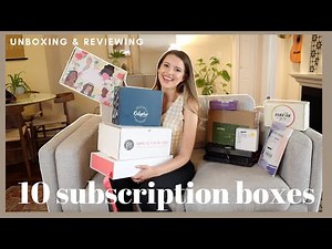 Unboxing and Reviewing 10 Popular Subscription Boxes | Summer 2020 Lifestyle, Crafts, Food & Beauty