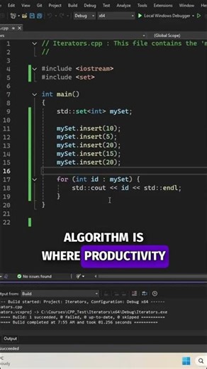 Boost Your C++ Productivity with Algorithms! #shorts