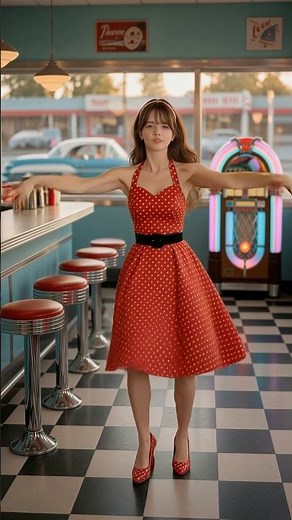 Mambo No. 5 | 1950s Diner Dance 💃 LYRECA #Shorts