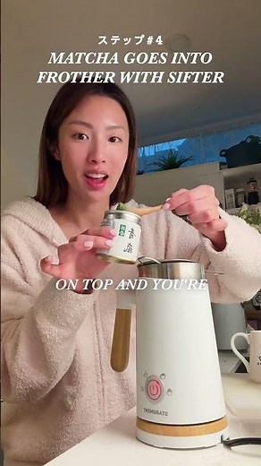 easy hot matcha latte tutorial