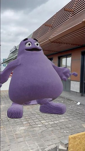 I found grimace in real life at abandoned Mc Donald’s 😱 #grimaceshake