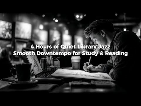 Quiet Library Jazz | 4 Hours of Smooth Downtempo Ambience for Study & Reading
