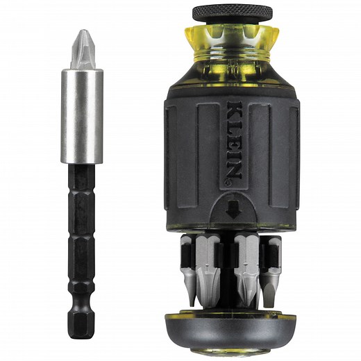 8-in-1 Multi-Bit Adjustable Length Stubby Screwdriver - 32308 | Klein Tools