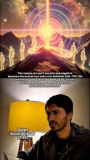 Why We Can’t See Jinn & Angels 🌌 #Luqmanaldarrawi #aldarawi #islam #muslim #allah #quran #angel