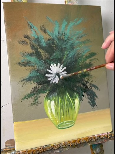 Super Simple Flower Painting for Beginners | Acrylic Painting Techniques