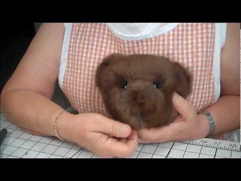Part 11 Making a Jointed Fur Teddy Bear - The Eyes