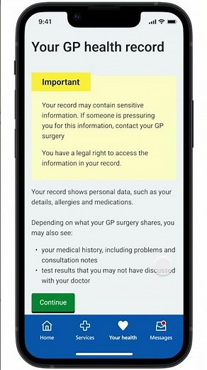 How to see your GP record on the NHS App | NHS #nhs #nhsapp