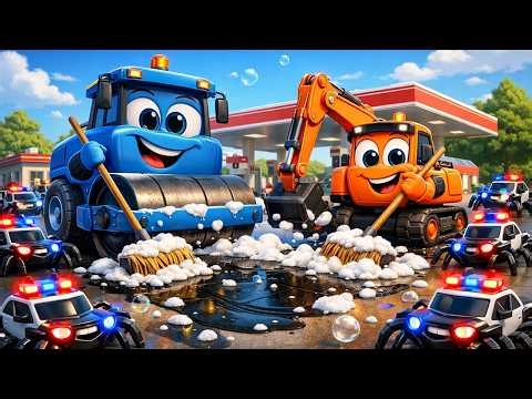 Giant Construction Fleet vs. The Massive Blizzard! ❄️ | Epic Snow Rescue Animation