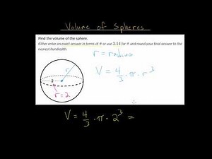 Volume of Spheres