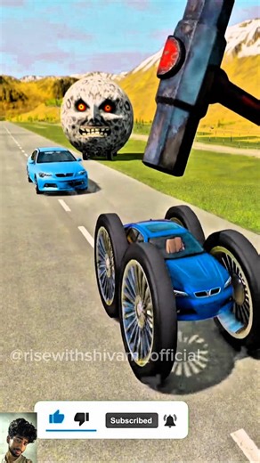 Big & Small Cars vs Giant hammer Slap - BeamNG.drive