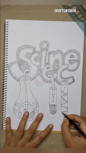 SCIENCE Project Cover Page Design| SCIENCE Project Heading Designs |Front Page Design| CRAFTSWOMAN