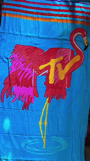 Mtv towel perfect for summer🎵💕 #80s#retro #mtv
