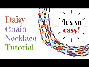 Easy Daisy Chain Beaded Necklace: A Beginner-Friendly Tutorial