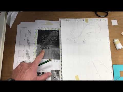 Outlining the image using the grid tool (Part 2)