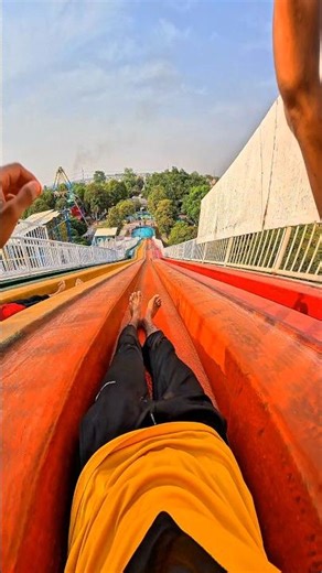 bella ciao playground parkour waterslide beautiful sliding pov 🤩#slide #pov