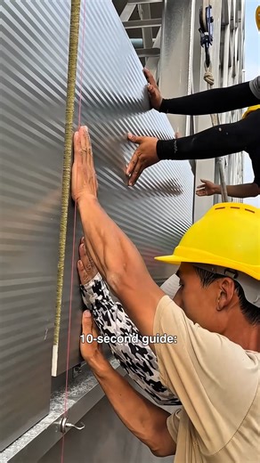 217K views · 825 reactions | 10-second guide: Install the panel supports at the bottom, snap in the first panel, nail the other end, then continue snapping panels upward one by one. #installation #panel #wallpanel #Durable #Insulation #panels #wallpanels #sandwichpanel #steelstructure #corrosionresistance #curtainwall #rockwool #pupanel #polyurethane #Fireproof #corrosion #Waterproof | BRD Insulation Panels | Facebook