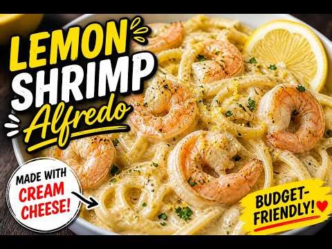 Creamy Lemon Shrimp Alfredo That Will Blow Your Mind 🍋🍤 (Easy & Addicting!)