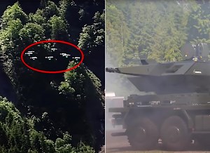 Rheinmetall's Skynex Air Defense System Can Take Out a Swarm of Drones with a 35mm Revolver Gun Mk3