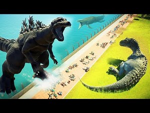 GODZILLA VS JURASSIC WORLD!! - Jurassic World Evolution 2 (ゴジラ 1954 Mod)