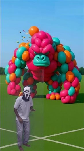 The Football Made Gorilla Angry?! 😡⚽🎈 Wait for It...