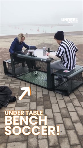 Under-table soccer showdown: Challenge your friends and become the Subsoccer champion!