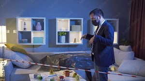 Solving a murder, crime scene.