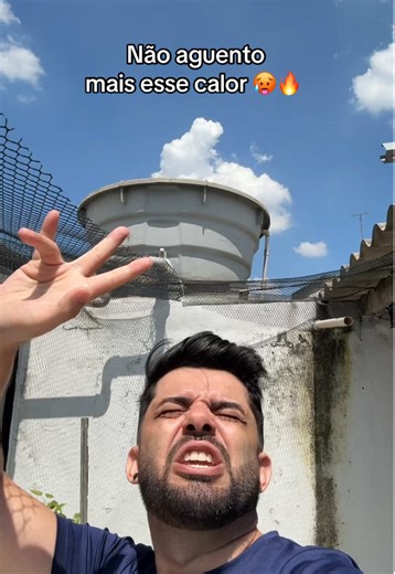 Não aguento mais esse calor 🥵 🔥 #calor #humor