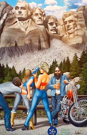 Free bird! A painting by David Mann in motions. #motorcycle #biker#davidmann #motionart | Dan's Artworks 2.0