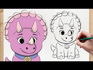 How to draw Tango from Dino Ranch (EASY) | Step-by-Step Tutorial