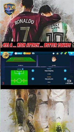 High Attack _ osm 433a tactics with better squad#shorts