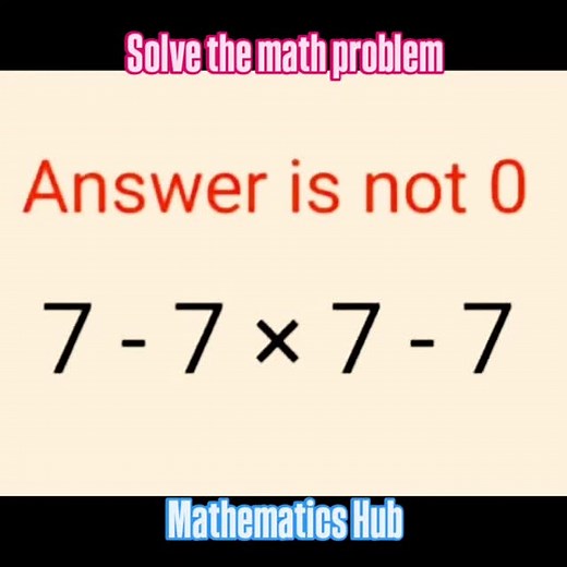 Solve the math problem #viralreels #viral #maths #solve | Mathematics Hub