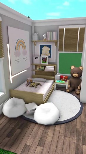 Bloxburg Nursery Ideas for Toddler Room | Roblox Bloxburg Builds