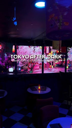 🇯🇵🌸 If you want to transport yourself to a night in Tokyo, Japan head over to 36 Below. They dropped a new immersive menu inspired by the elements and it truly feels like stepping into another world. They have screens lit with cherry blossoms and city scenes while cocktails layer unexpected flavors like espresso bourbon with umami, coconut air floating on top, lychee sake heat, clarified melon milk magic, and soft cherry blossom notes. Pair the drinks with smoked potstickers, fire noodle sala
