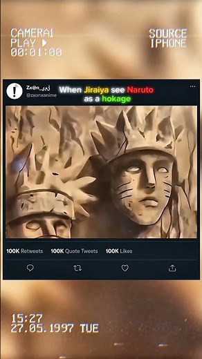 When Jiraiya see Naruto as a hokage #foryou #naruto