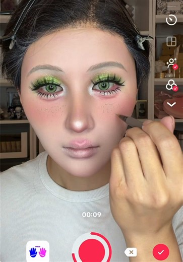 Transform into a Cute Green Character