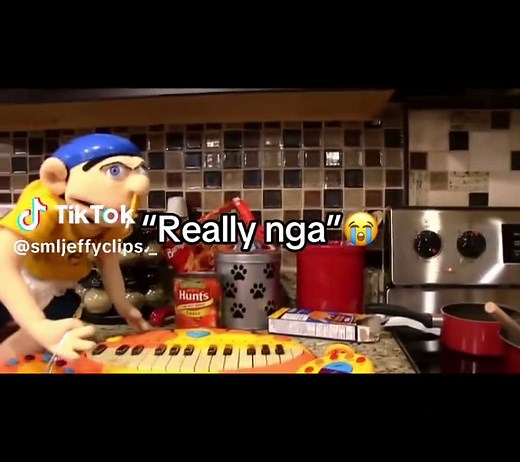 Jeffy's Funny Moments with the Cat Piano