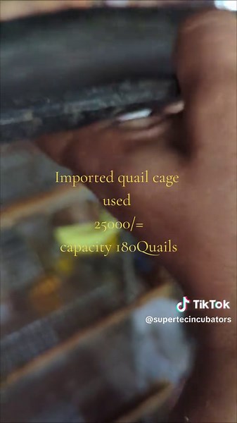 Imported quail cage used 25000/= capacity 180Quails