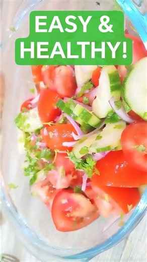 Easy Cucumber Tomato Salad | Healthy & Crunchy 🥗