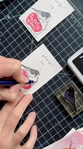 My first project to receive a “twenty-four” stamp. I use this stamp duo when signing handmade cards. Remember to sign your artwork! #watercolor #snowman #atc #artisttradingcards #miniart #rubberstamp #handcarvedstamp #lefty #leftylettering #oregonartist #artistherapy | Beck and Rose