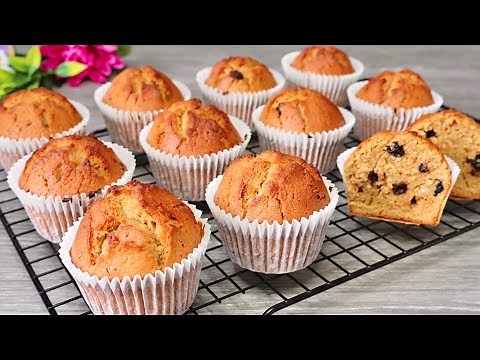 Easy fruit cake muffins recipe. No butter, no mixer. Soft and fragrant. Easy Baking