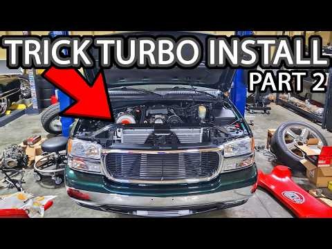 Slammed NBS Sierra Trick Turbo Kit Install Part 2 (New Springs, Pushrods, Hotside)