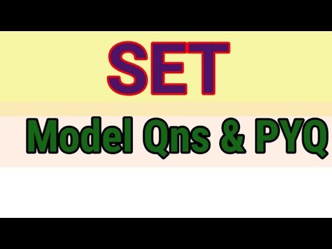 SET HISTORY | MODEL QNS & PYQs |Part 1